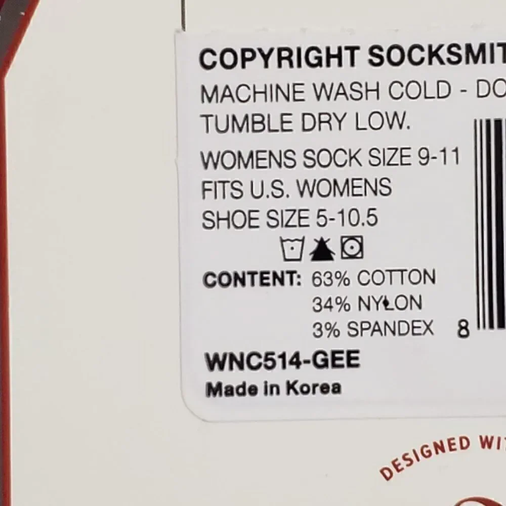 NWT Candy Cane Christmas socks womens shoe 5-10.5